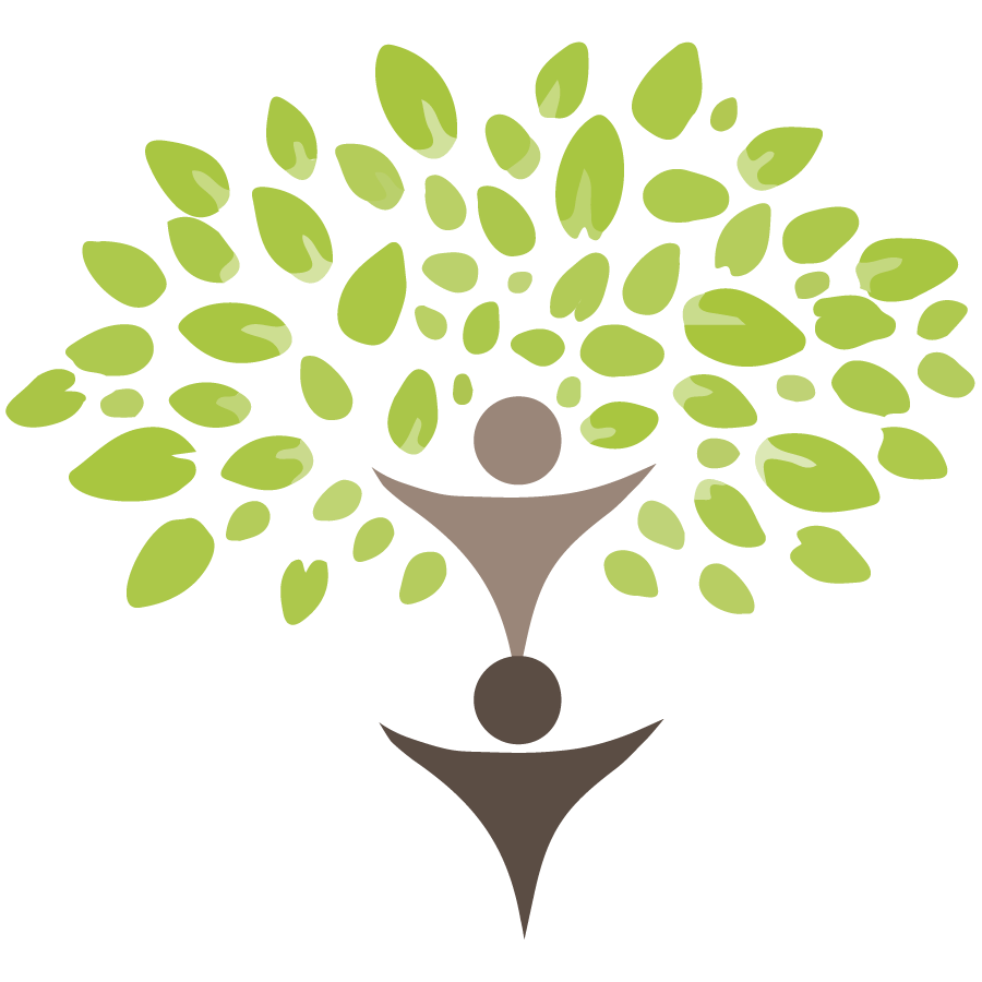 icono del logo de Secuoya medioambiente que representa dos personas que forman un árbol
